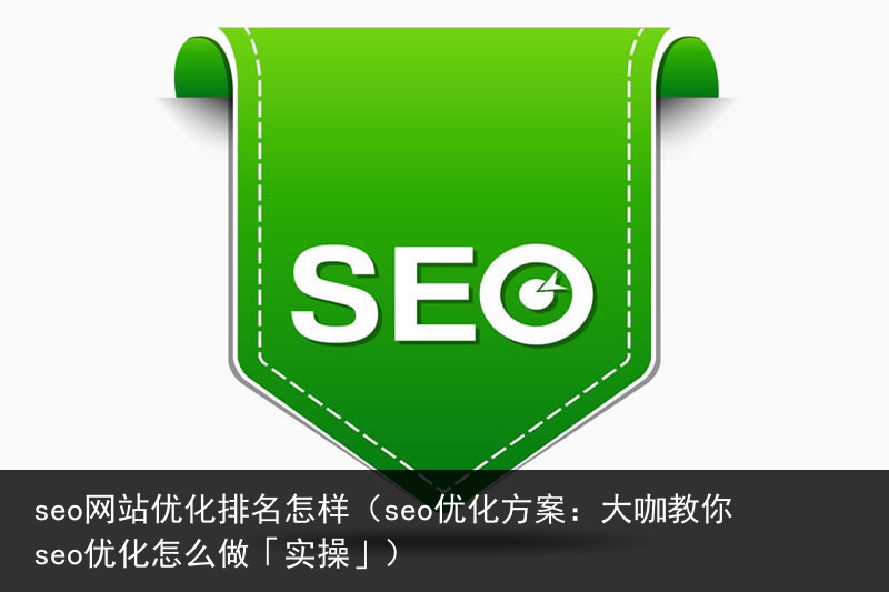 seo网站优化排名怎样（seo优化方案：大咖教你seo优化怎么做「实操」）(图5)