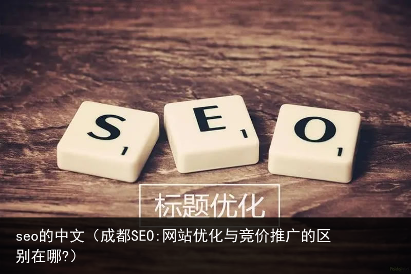 seo的中文（成都SEO:网站优化与竞价推广的区别在哪?）(图1)